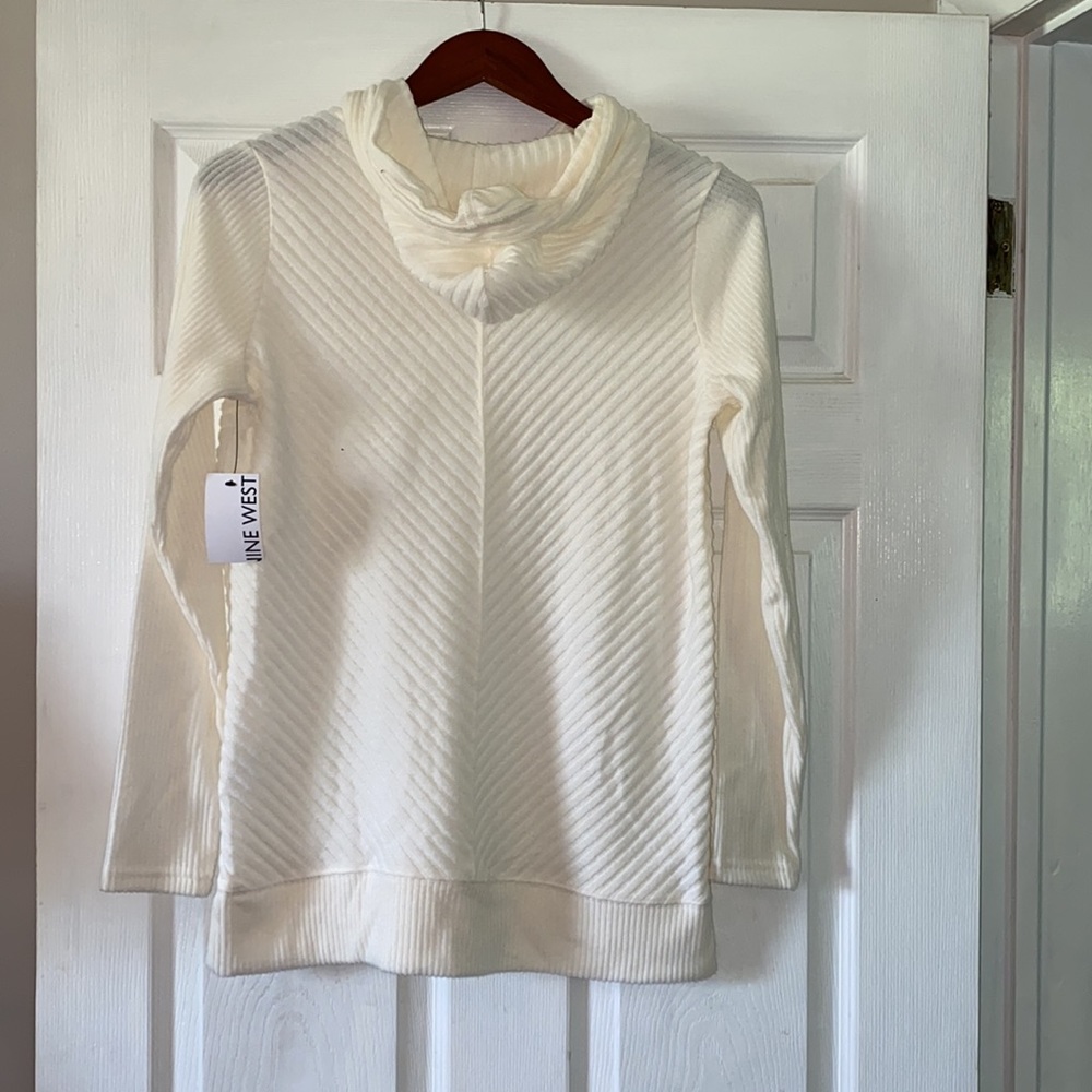 Nine West Knit Hoodie Sweater - Picture 2 of 3